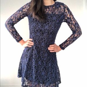 Design Lab Lace Blue Dress